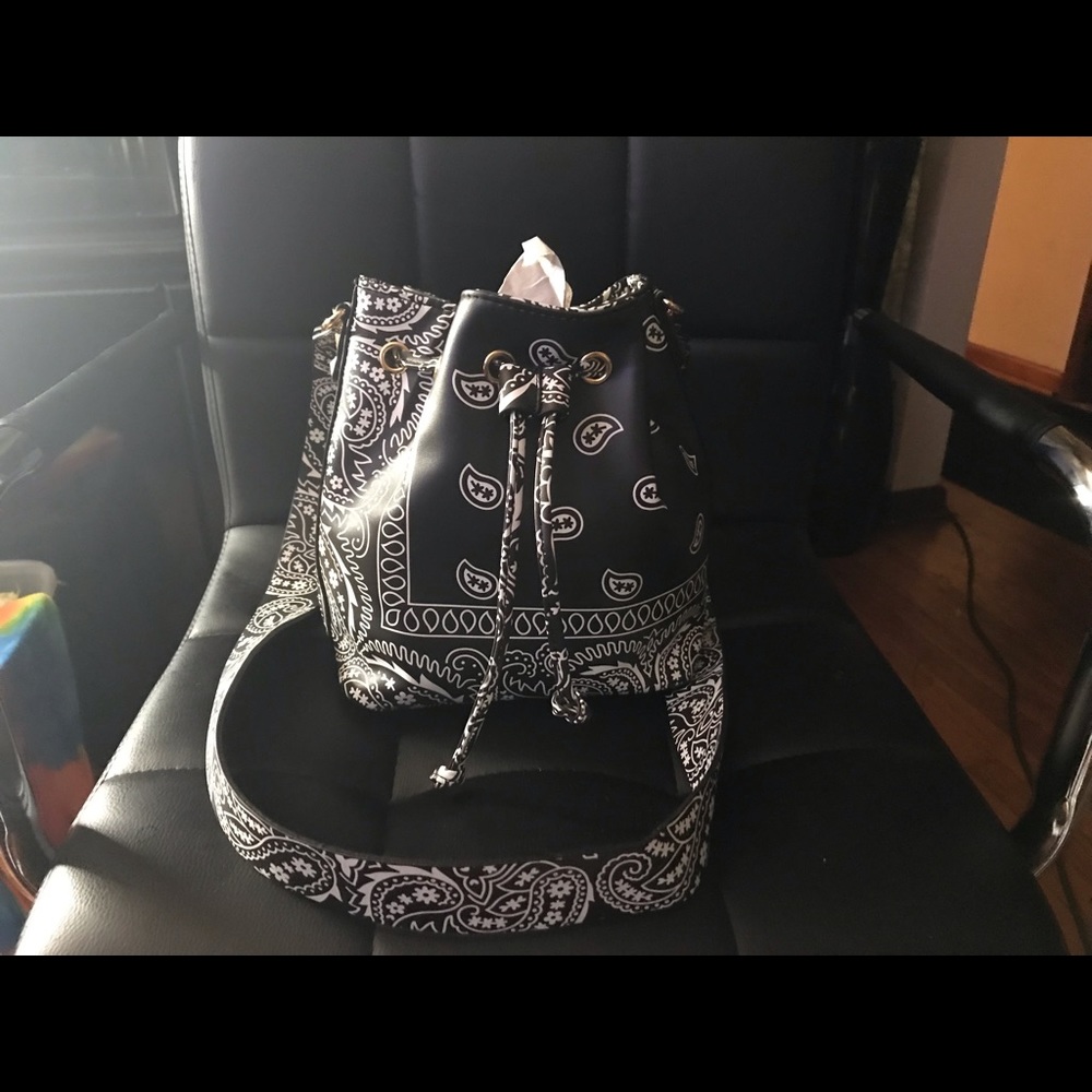 Bandana Bucket Crossbody Bag